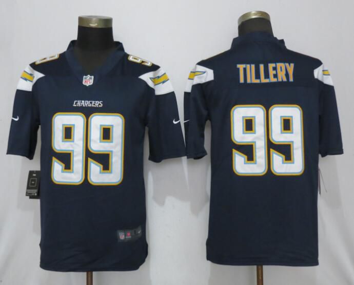 Men Los Angeles Chargers #99 Tillery Navy Blue Vapor Untouchable Playe Nike Limited NFL Jerseys